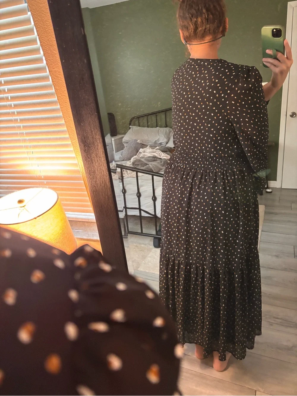 Black Floral Embroidered Maxi Dress - Picture 3 of 4